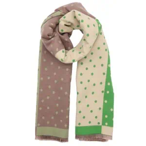 Zelly Dotty Scarf - Green