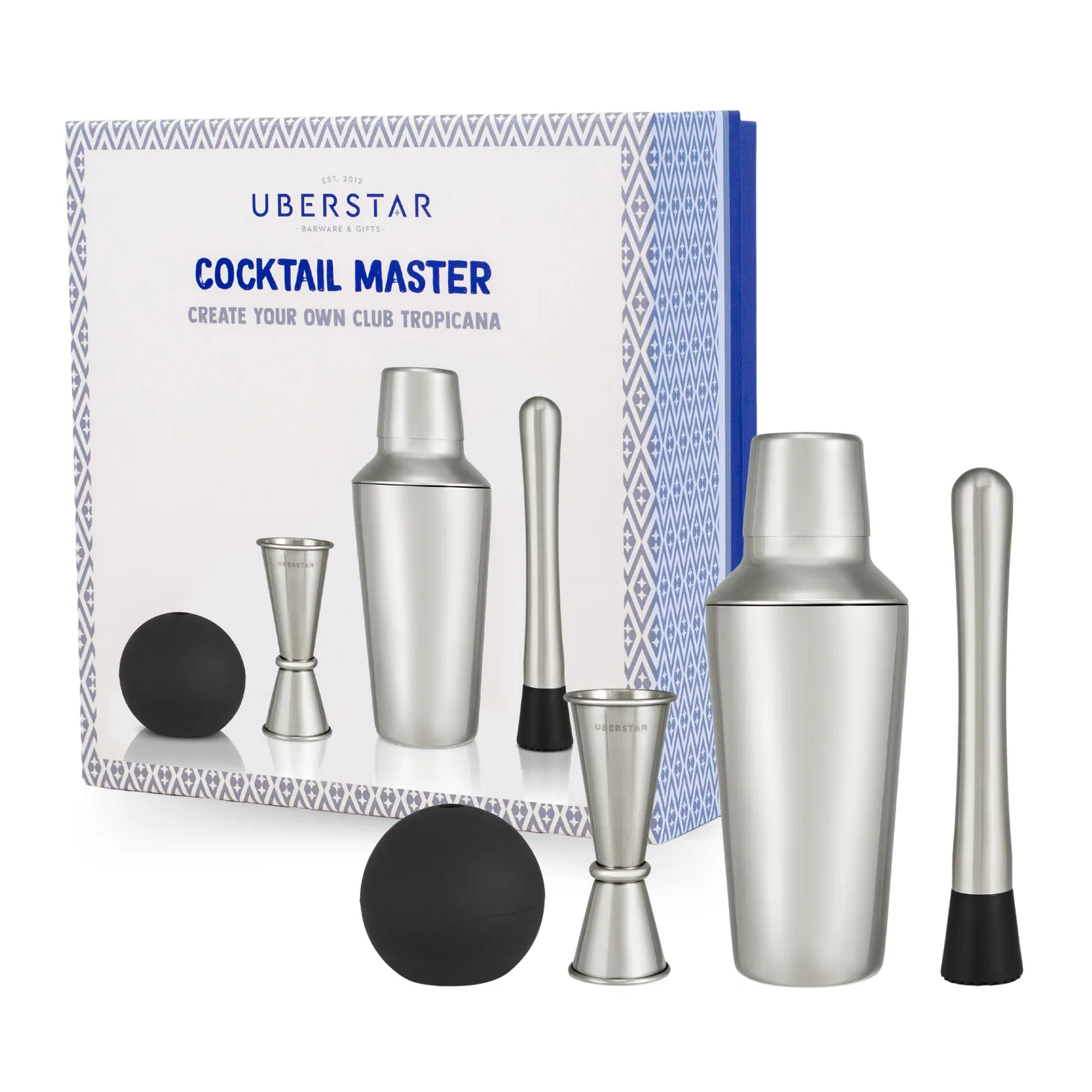 UBERSTAR Cocktail Making Gift Set - Silver