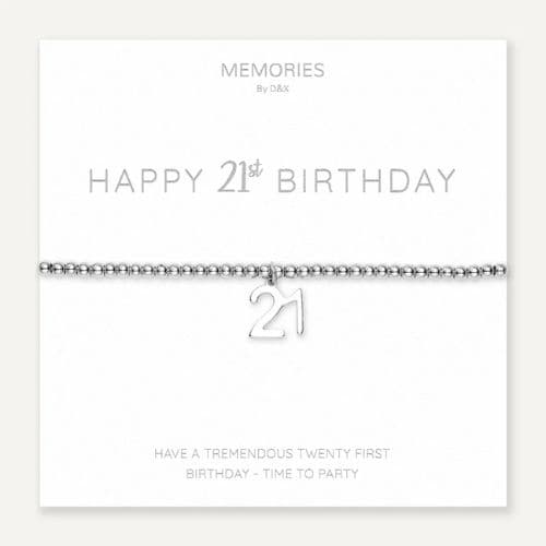 Memories Bracelet – Happy 21st Birthday