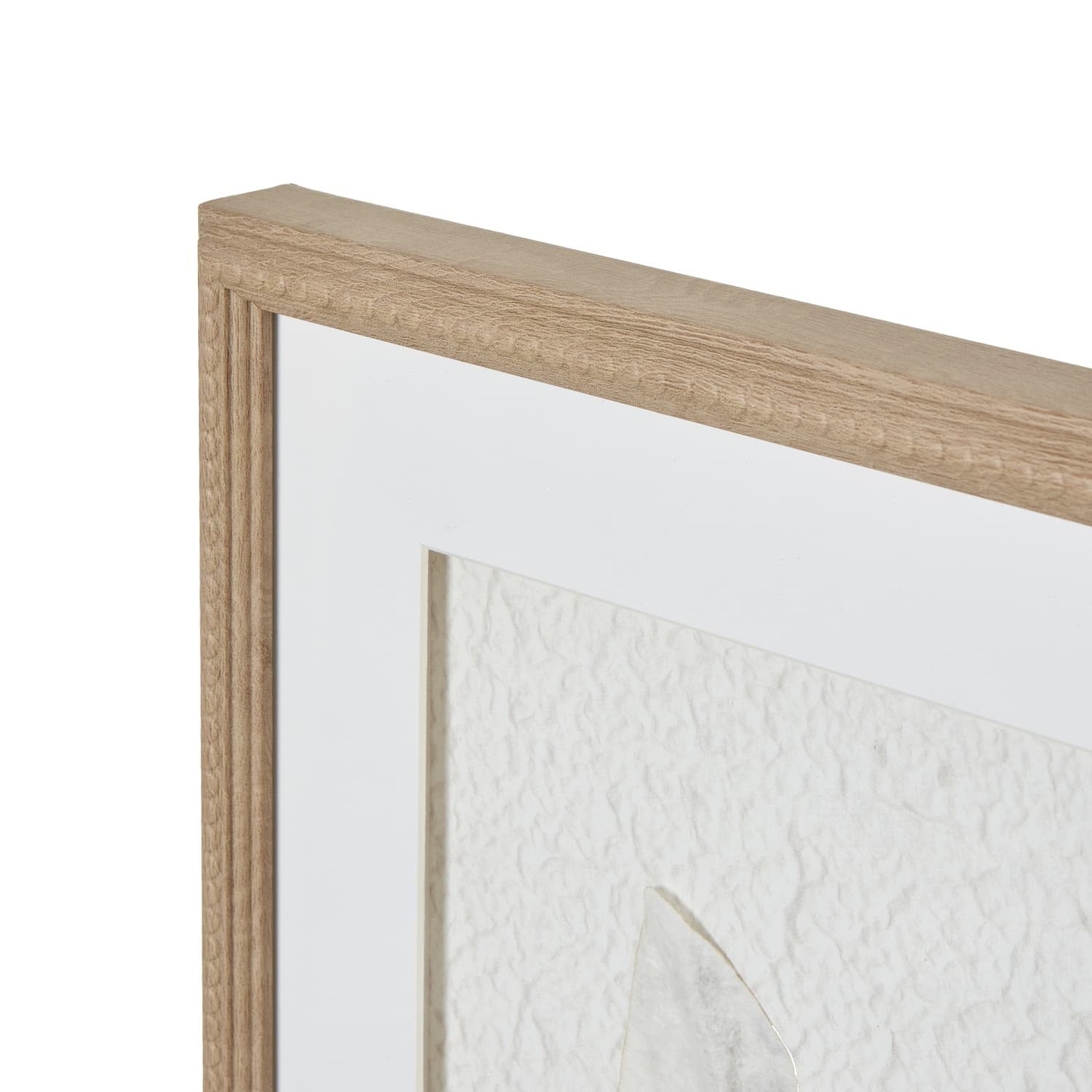 Solli White Feathers Art Mounted In Beaded Frame - Image 3