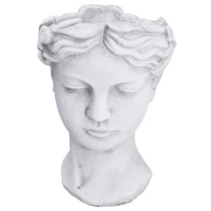 Gisela Graham Stoneware Goddess Head Pot Cover