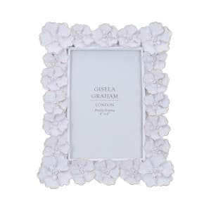 Gisela Graham Antique White Anemone Picture Frame (4