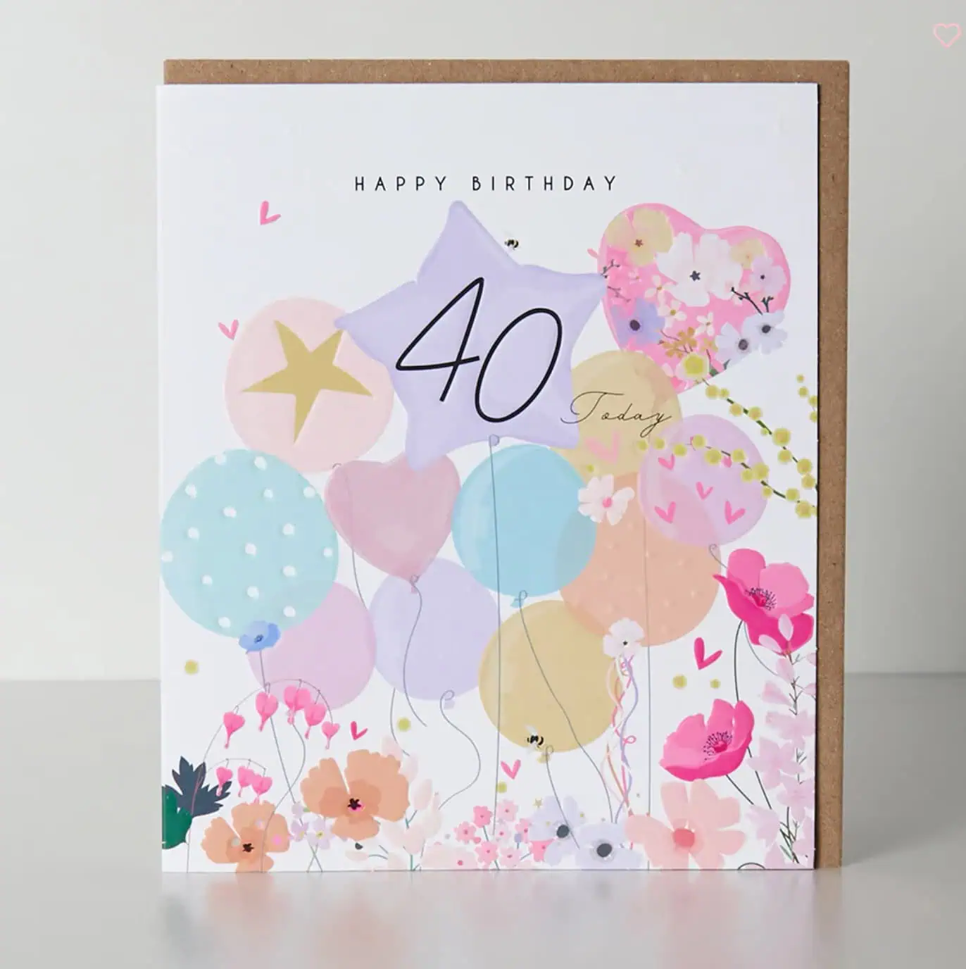 Belly Button Designs 40 Today Greetings Card - Jaro Design Studio - 1 Belly Button Designs 40 Today Greetings Card