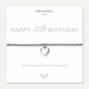 Memories Heart Bracelet – Happy 40th Birthday!