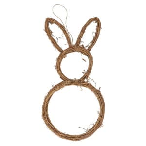 Gisela Graham Twig Bunny Wreath - 38cm