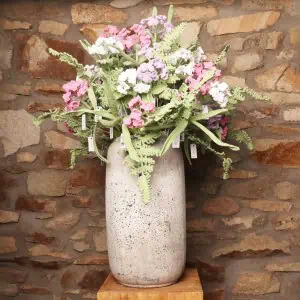 Zelly Crochet Pink Hydrangea Stem