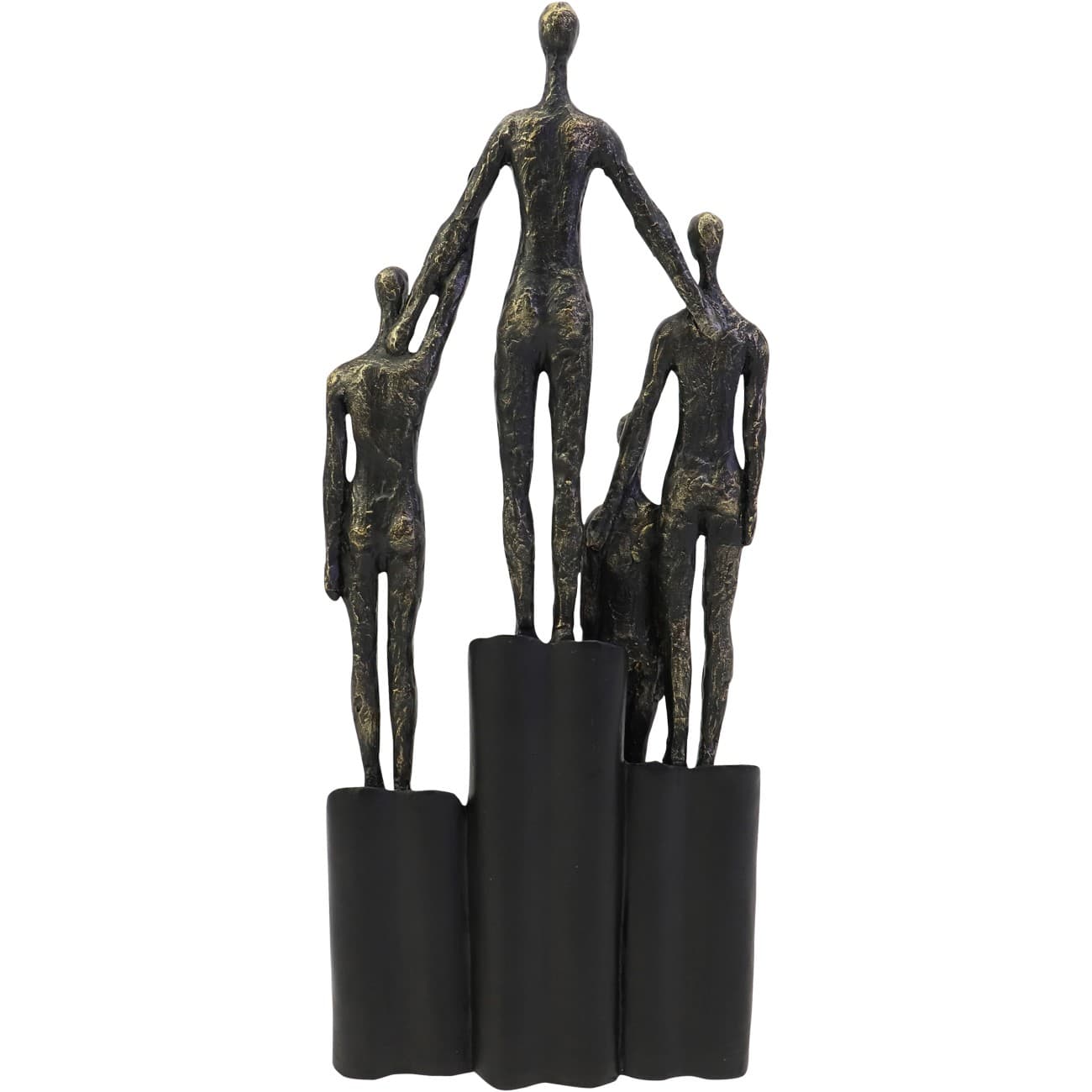 Abstract Family Sculpture on Hearts Plinth - Image 3
