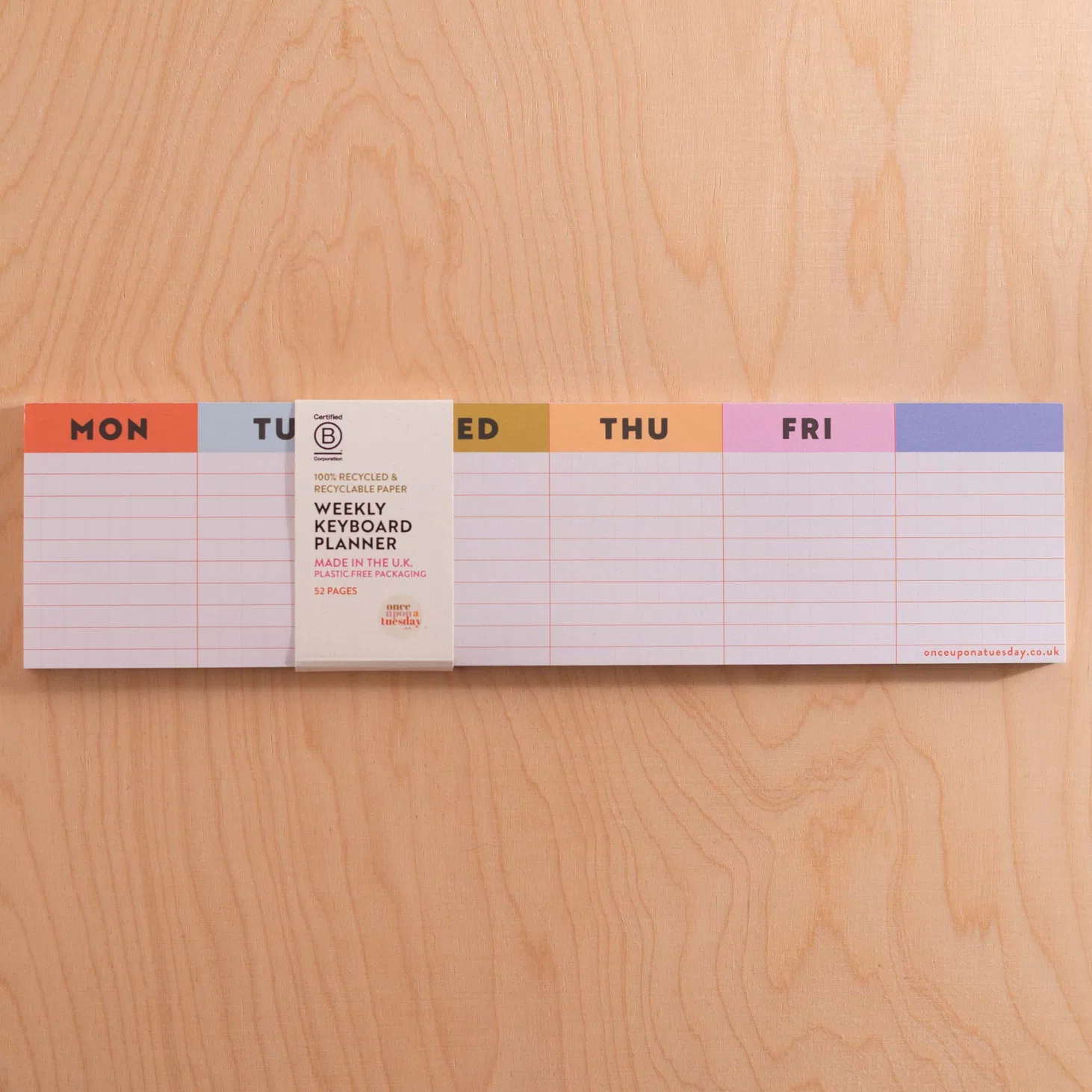 Good Tuesday, Keyboard Weekly Planner Pad - Colourful Grid - Jaro Design Studio - 3 Good Tuesday, Keyboard Weekly Planner Pad - Colourful Grid - Image 3