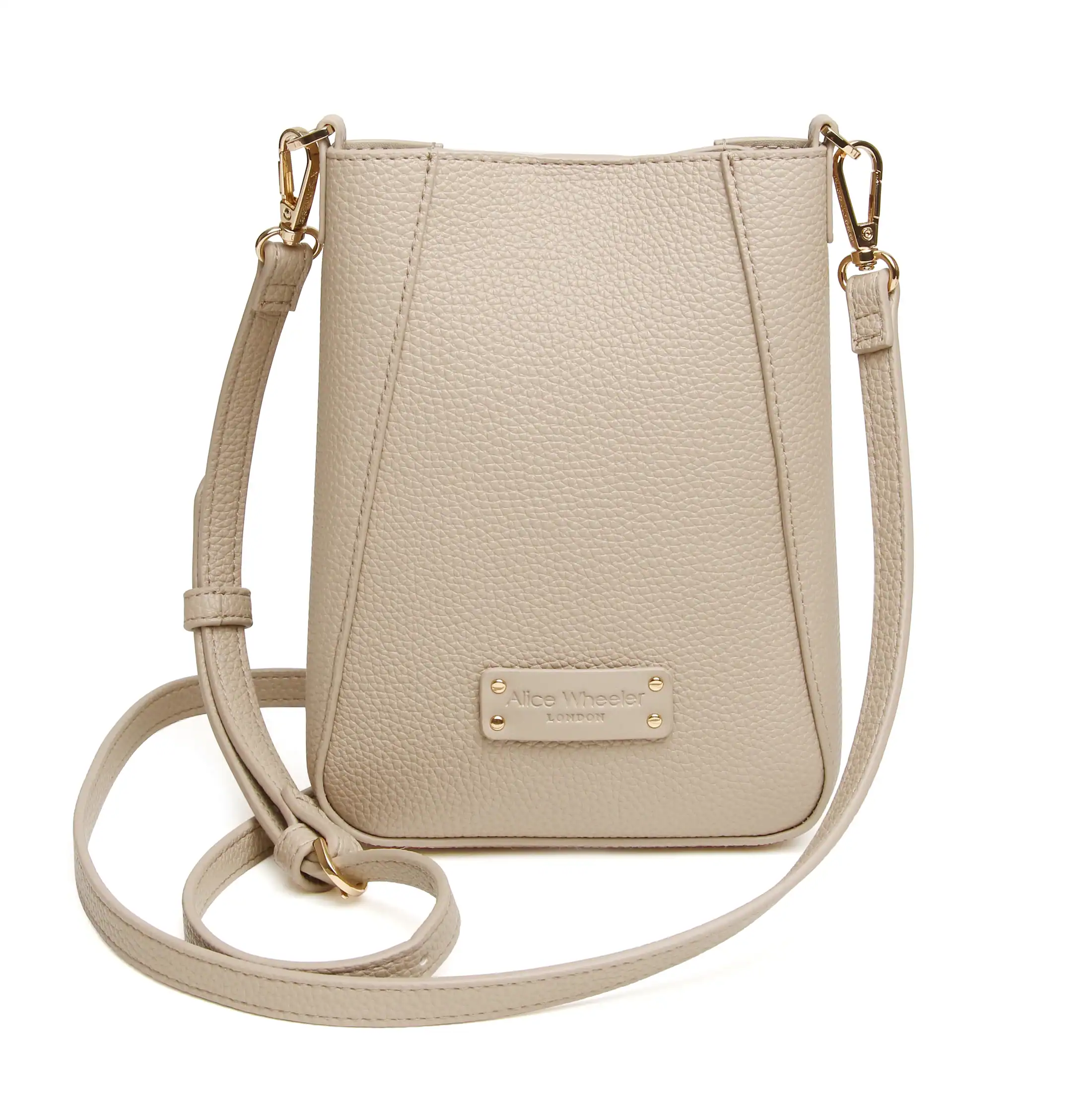Alice Wheeler Kensington Phone Cross Body Bag – Stone
