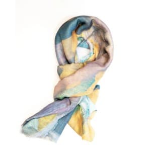 Weavermill Abstract Palette Scarf - Lime