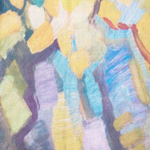 Weavermill Abstract Palette Scarf - Lime - Image 3