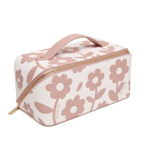 Alice Wheeler Pink Floral Train Case