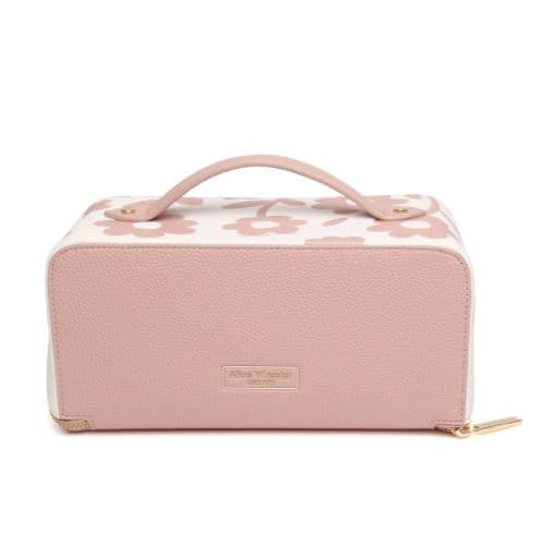 Alice Wheeler Pink Floral Train Case - Image 4