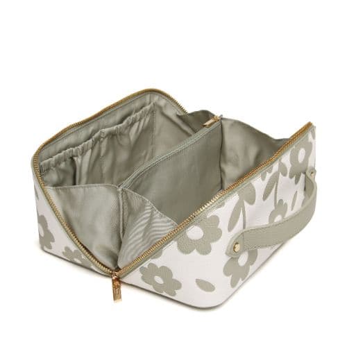 Alice Wheeler Pistachio Floral Train Case - Image 5