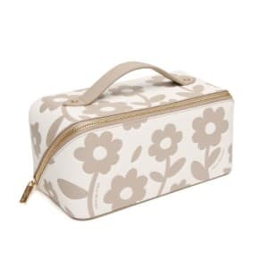 Alice Wheeler Stone Floral Train Case
