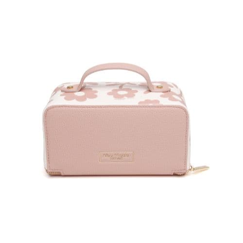 Alice Wheeler Pink Floral Mini Train Case - Image 2