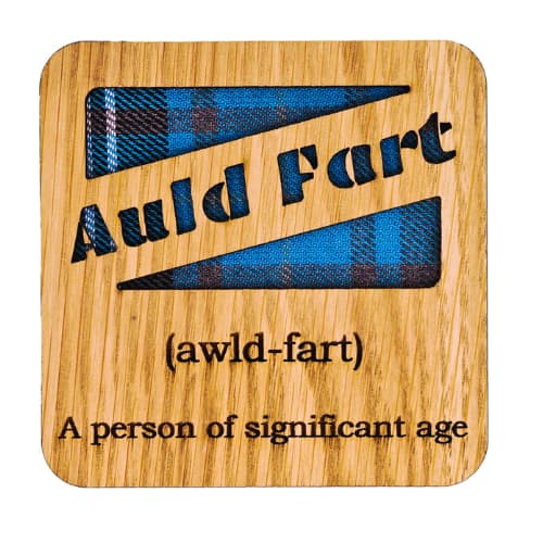 Quirky Tartan Wooden Square Coasters – AULD FART