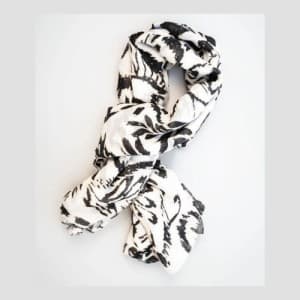 Weavermill Aztec Floral Scarf - Monochrome