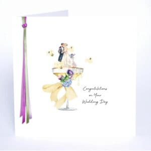 Five Dollar Shake Ribbons and Roses - Congratulations Wedding Day