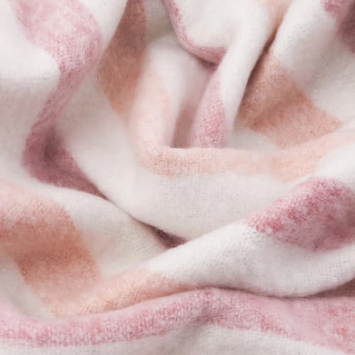 Beechwood Woven Stripe Throw Camellia - Image 3