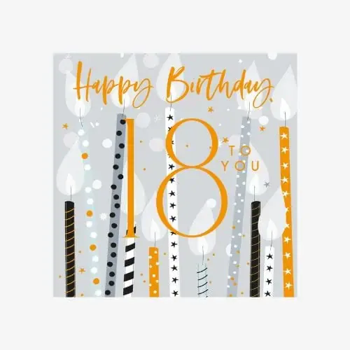 Belly Button Designs - 18th Birthday Candles