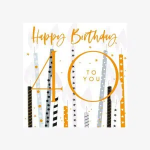 Belly Button Designs - 40th Birthday Candles