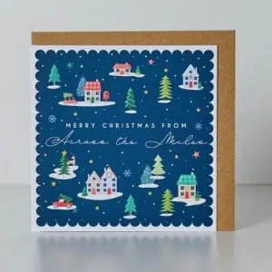 Belly Button Across The Miles At Christmas Card