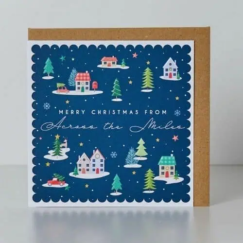 Belly Button Across The Miles At Christmas Card