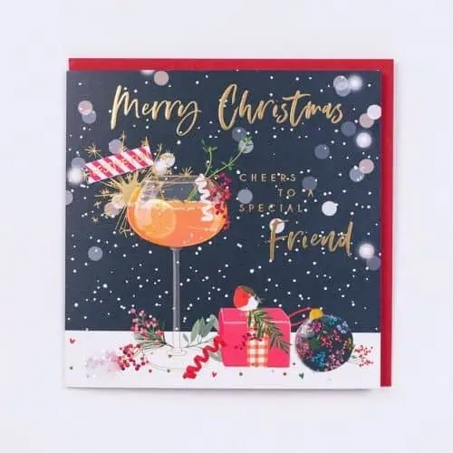 Belly Button Cheers To A Special Friend Card - Jaro Design Studio - 1 Belly Button Cheers To A Special Friend Card