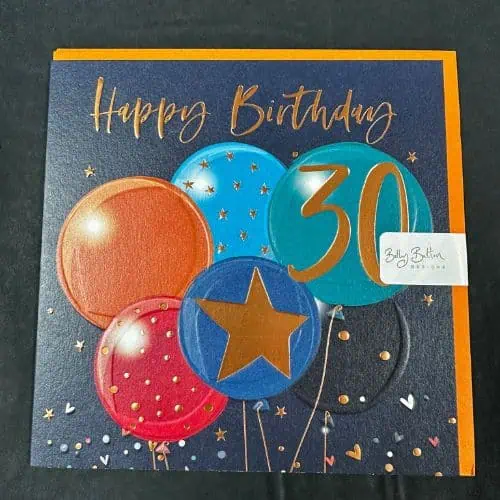 Belly Button Designs, 30th Birthday Balloons