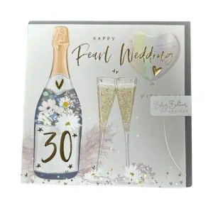 Belly Button Designs Pearl Wedding Greetings Card