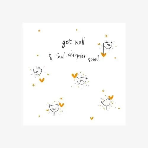 Belly Button Designs, Birdie - Get Well Feel Chirpie!