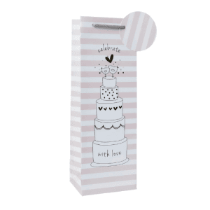 Belly Button Bubble, Wedding Hearts and Birds Bottle Bag