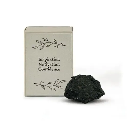 East Of India, Matchbox Black Tourmaline Crystal – Inspiration/Motivation/Confidence - Jaro Design Studio - 2 East Of India, Matchbox Black Tourmaline Crystal – Inspiration/Motivation/Confidence - Image 2