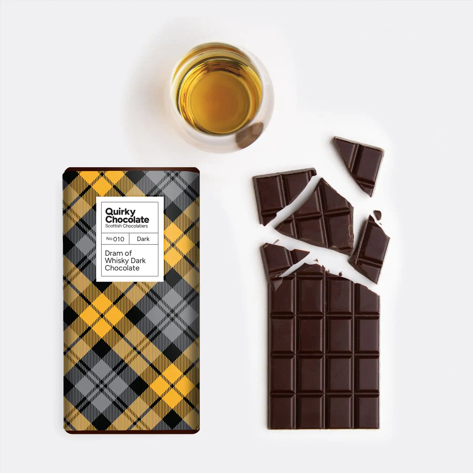 Quirky Chocolate - Dram Of Whisky Dark Chocolate, 100g - Image 2