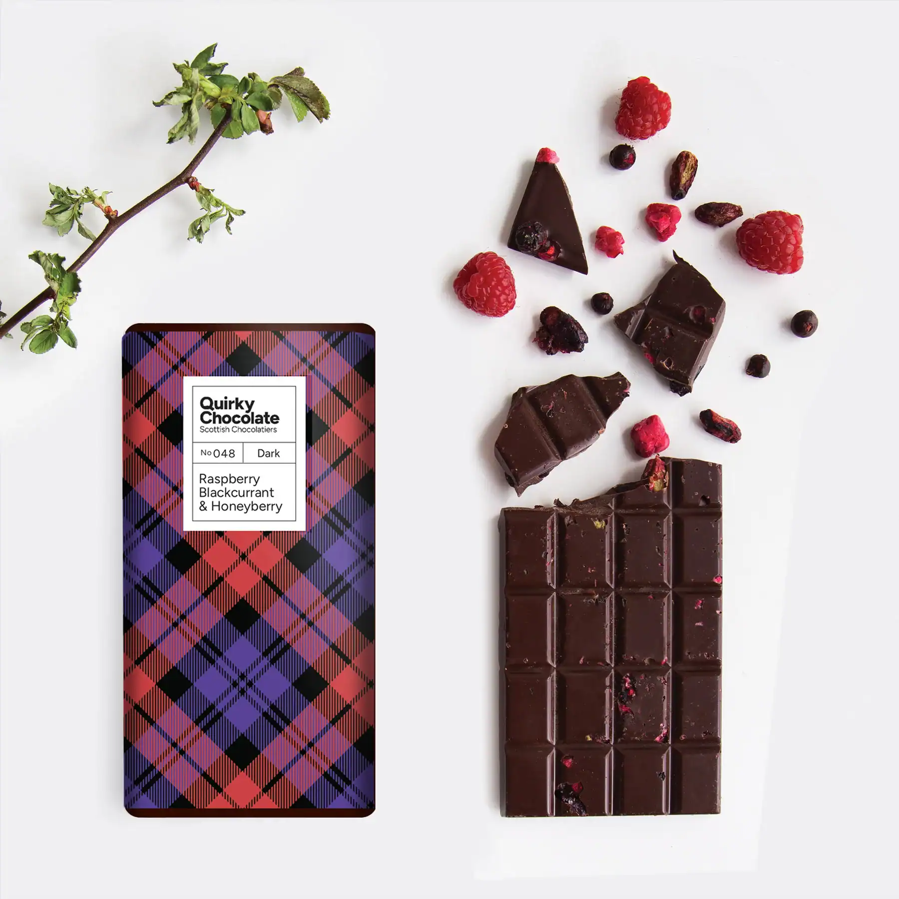 Quirky Chocolate - Scottish Berries Chocolate, 100g - Image 2