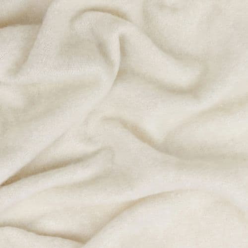 Cozy Woven Tasselled Throw Ecru - Image 2