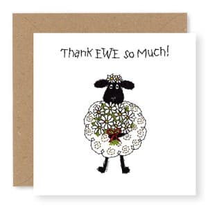 Hey EWE Daisies Thank You Card