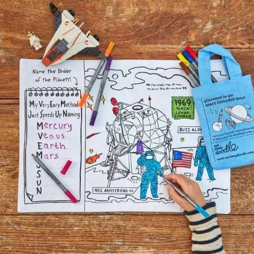 Eatsleepdoodle - Space Explorer Placemat - Jaro Design Studio - 1 Eatsleepdoodle - Space Explorer Placemat