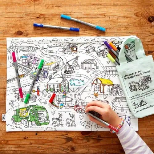 Eatsleepdoodle - Working Wheels Placemat