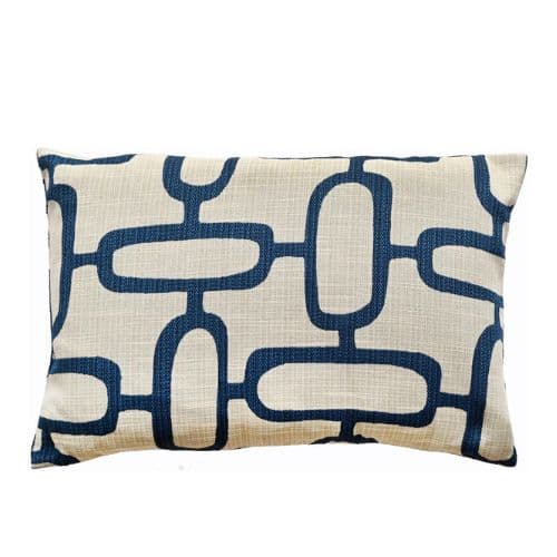 Malini Rectangle Edison Blue Cushion - Image 3