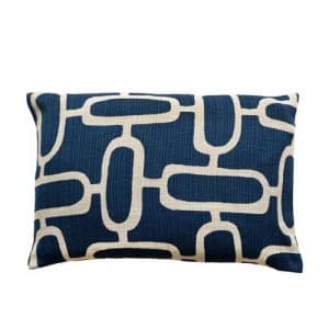 Malini Rectangle Edison Blue Cushion