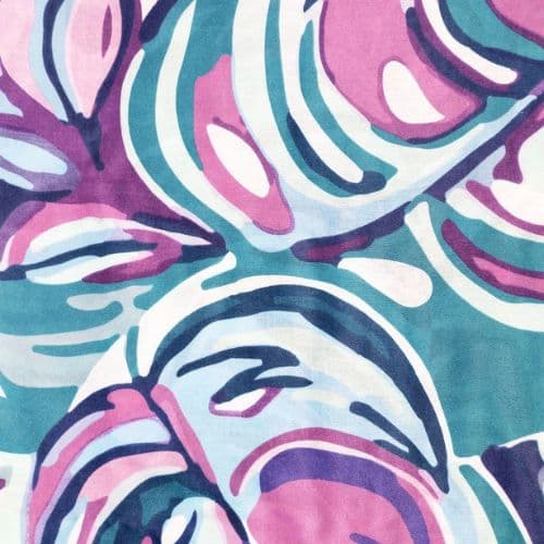 Weavermill Floral Print Scarf - Blueberry - Image 3