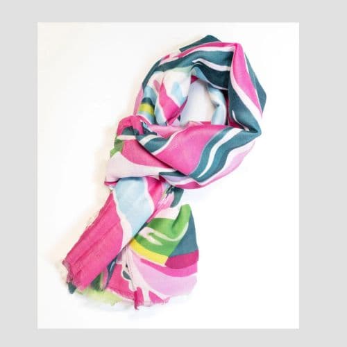 Weavermill Floral Print Scarf – Mulberry