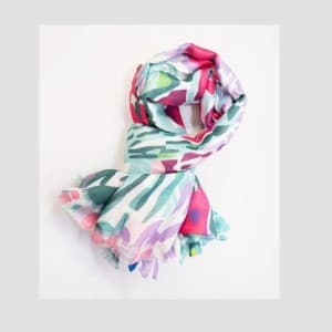 Weavermill Floral Print Scarf - Tropical