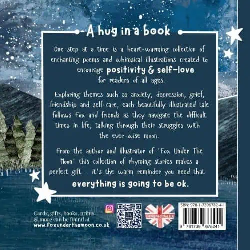 Fox Under The Moon - One Step At A Time Paperback - Jaro Design Studio - 2 Fox Under The Moon - One Step At A Time Paperback - Image 2