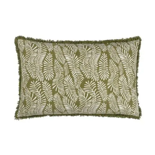 Hoem, Frond Cushion - Olive