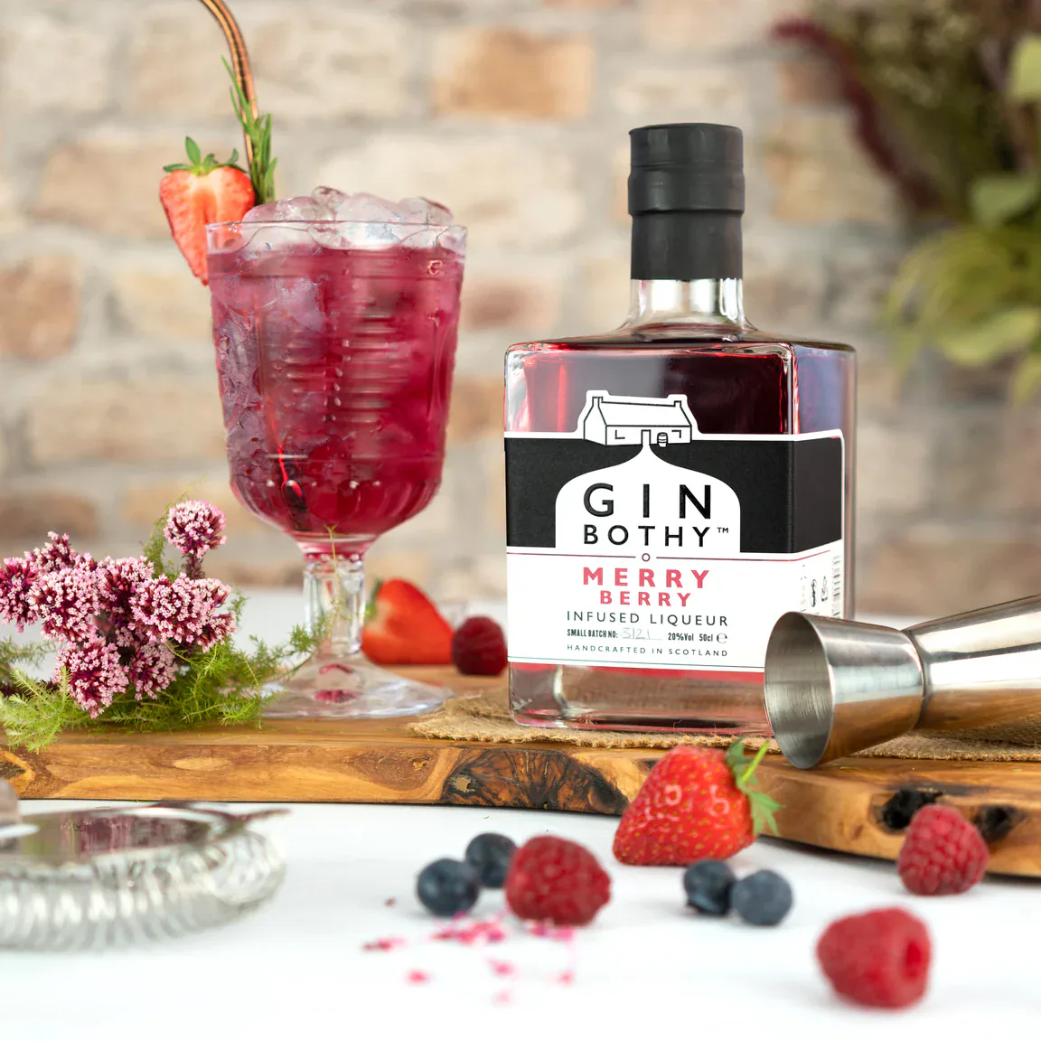 Gin Bothy Merry Berry Liqueur, 70cl - Image 3