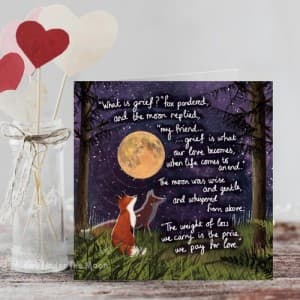 Fox Under The Moon – ‘Grief’ Card