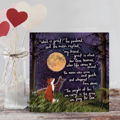 Fox Under The Moon – ‘Grief’ Card